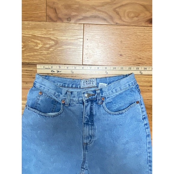 VINTAGE Limited Jeans Womens 8 Blue Mom High Waist Tapered Leg Cotton Denim - Picture 7 of 16